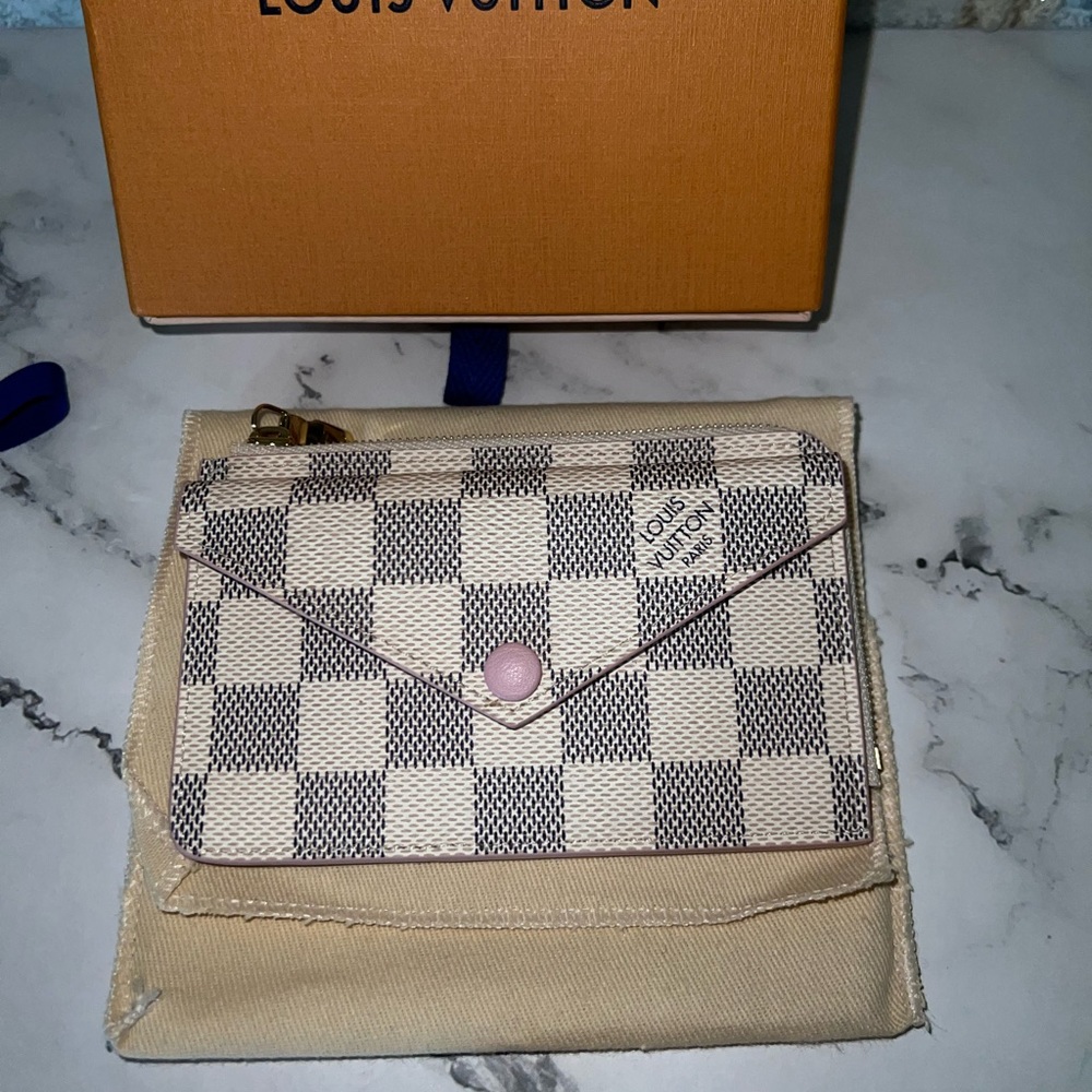 Louis Vuitton Recto Verso Damier Azur Rose Wallet. New w Tags